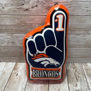 Good Stuff Denver Broncos NFL Fan Broncos Rule #1 Vinyl Finger Pillow 8.5" RARE